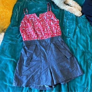 BCBGeneration one piece romper. Size large.